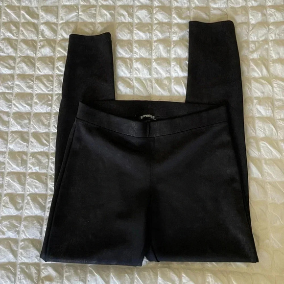 Express black coated printed leggings - Picture 1 of 7